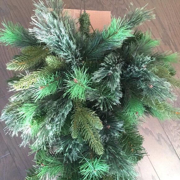 3 ft Jumbo Large Outdoor Faux Pine Teardrop Christmas Swag Artificial Winter - Picture 7 of 7